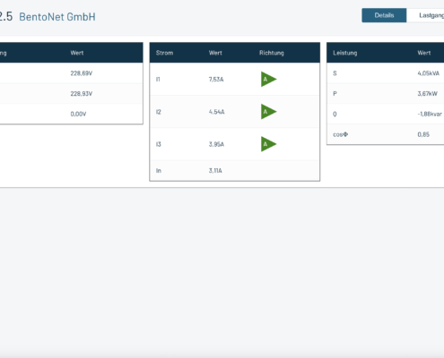 LoadFlow2.0-App-BentoNet-Vorschau-Bildschirm